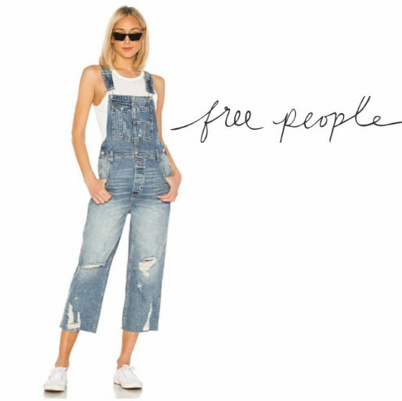 Free People Denim - NWT, Free People Baggy Boyfriend Overalls - 31